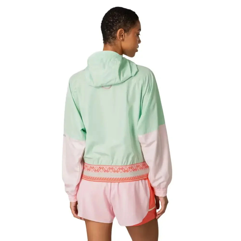 Kari Traa Silje Jacket Mint Light Green Windbreaker Full Zip Outdoor Hooded S
